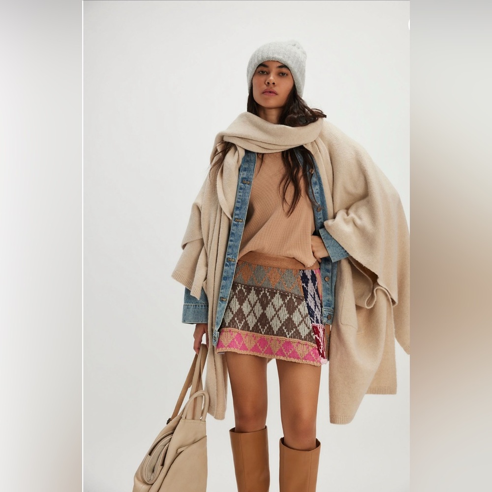 free people Ellie Scarf Wrap Duster .